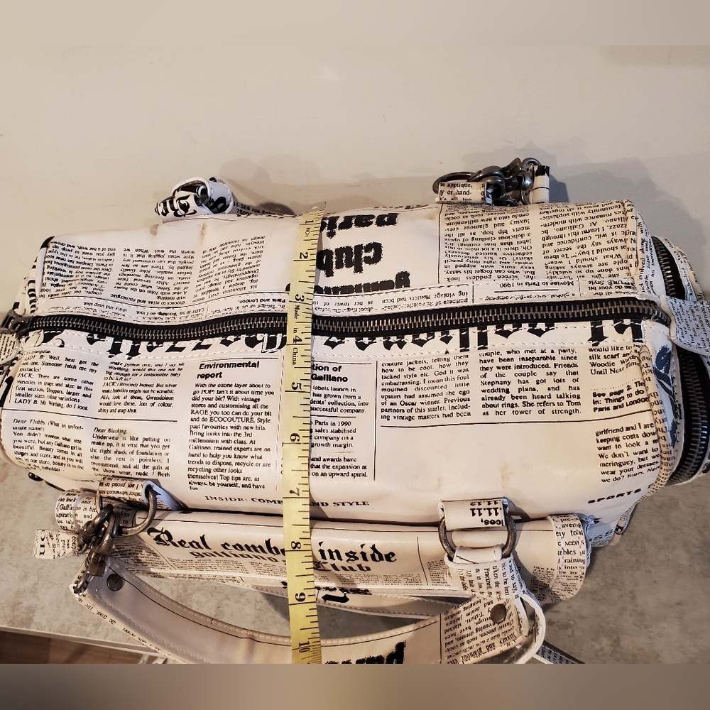 GALLIANO GAZETTE CHUNKY BAG - Picture 15 of 16